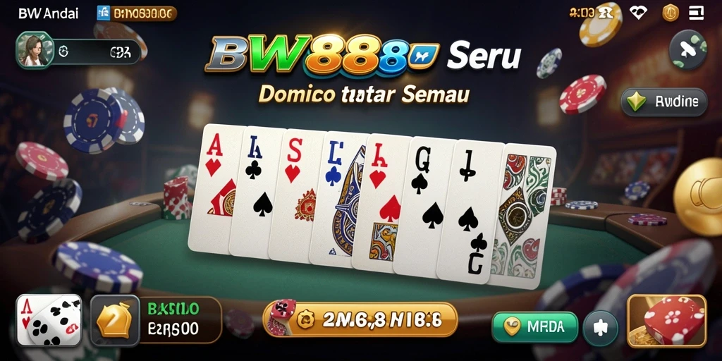 Tangkapan layar gameplay BW888 yang menggambarkan keseruan bermain Domino.