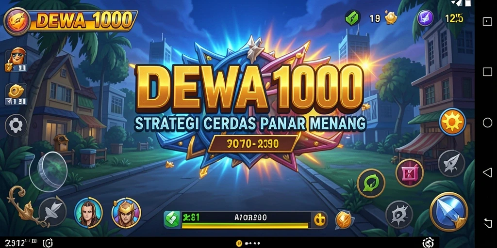 Screenshot DEWA1000 menunjukkan momen strategis dalam permainan.