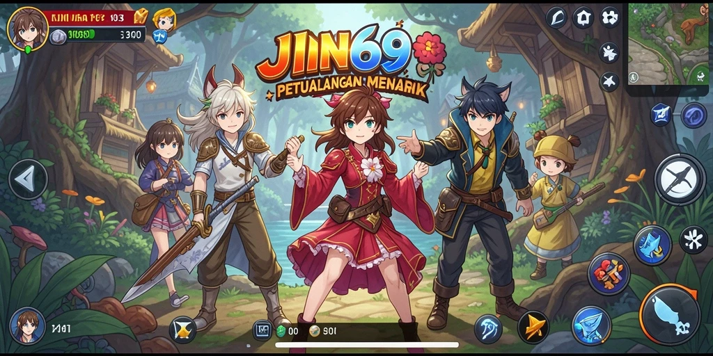Tampilan gameplay <strong>JIN69</strong> yang mengasyikkan dan penuh warna.