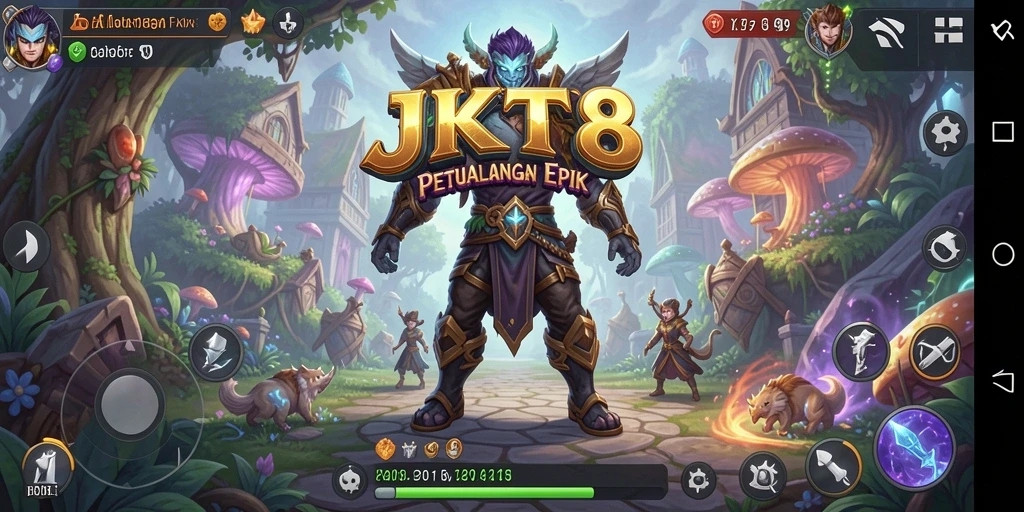 Menampilkan gameplay seru dan interaksi karakter di JKT8.