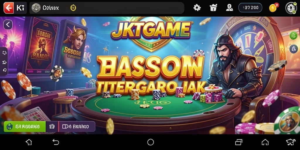 Screenshot JKTGAME menampilkan gameplay kasino yang menghibur.