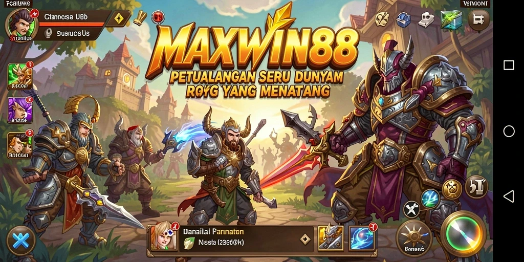 Tampilan gameplay <strong>MAXWIN88</strong> yang menarik dan penuh aksi.