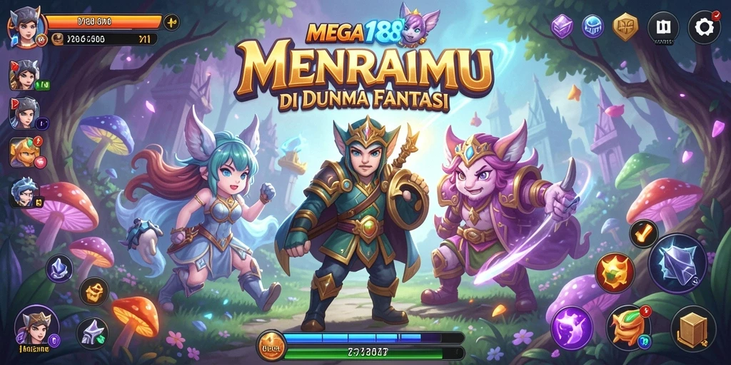 Gameplay seru di MEGA188 dengan menara yang beragam.