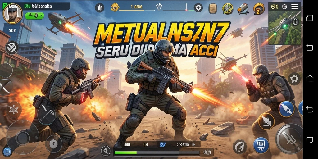 Tampilan gameplay seru dan mendebarkan di MONAS77.