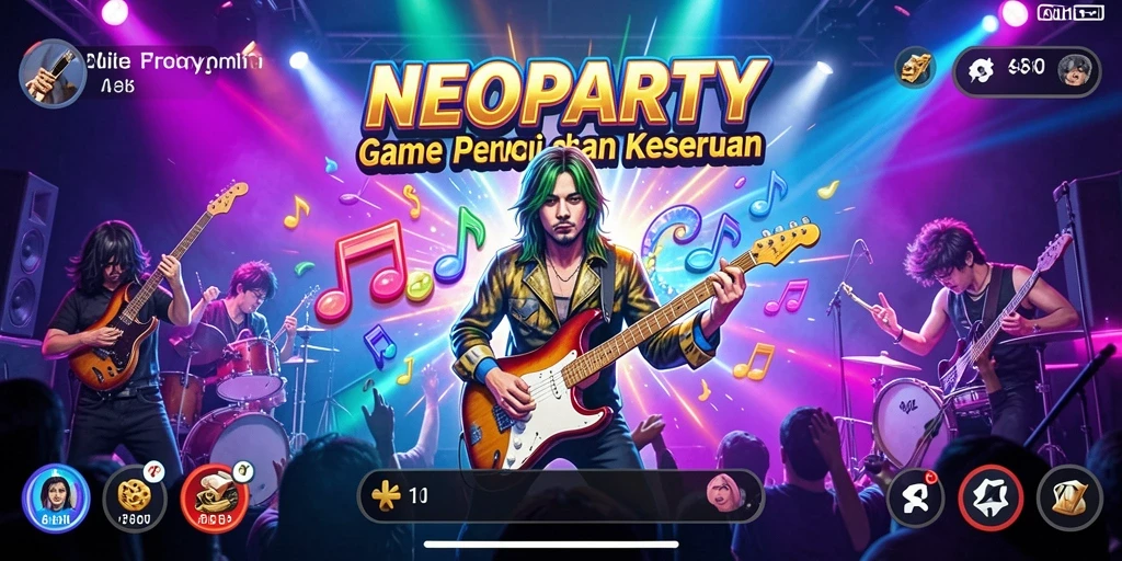 Gameplay seru NEOPARTY yang membuat Anda bergerak dan bersenang-senang.