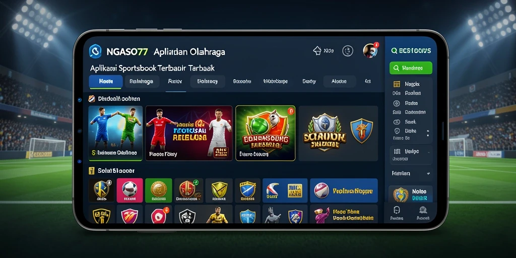 Tampilan gameplay taruhan olahraga di NGASO77.