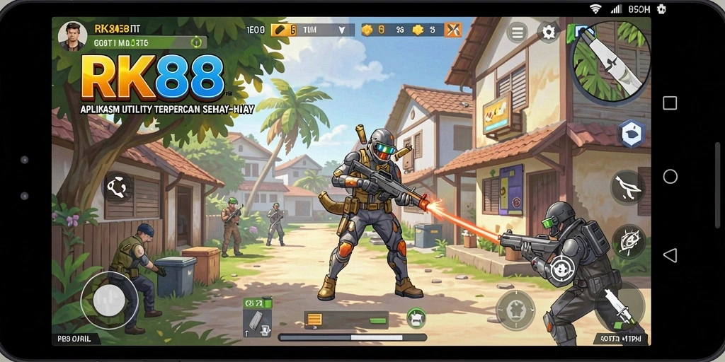Screenshot utama RK88 menunjukkan tampilan antarmuka aplikasi Utility yang intuitif.