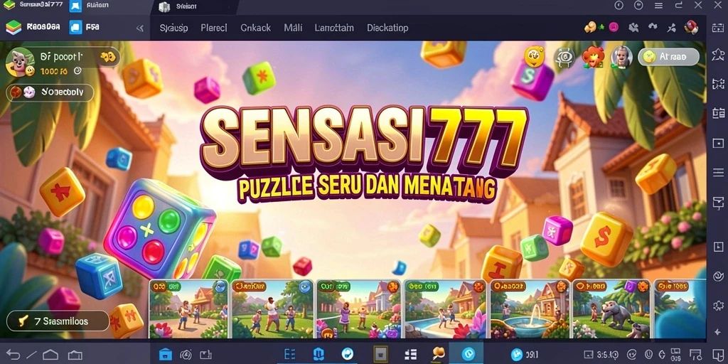 Tampilan gameplay menarik dalam SENSASI777 dengan berbagai puzzle menantang.