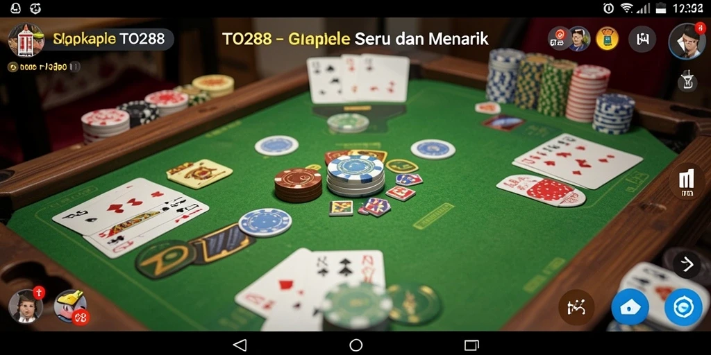 Tampilan seru gameplay Gaple di TO288.